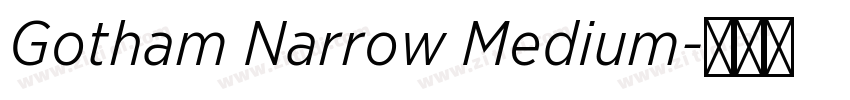 Gotham Narrow Medium字体转换